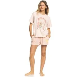 ROXY Juniors' Moonlight Sunset A Oversized Boyfriend Short-Sleeve Tee -Active Luxe Shop 2089413 807 alt4
