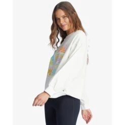 ROXY Juniors' Morning Hike Sweatshirt -Active Luxe Shop 2089430 101 alt2